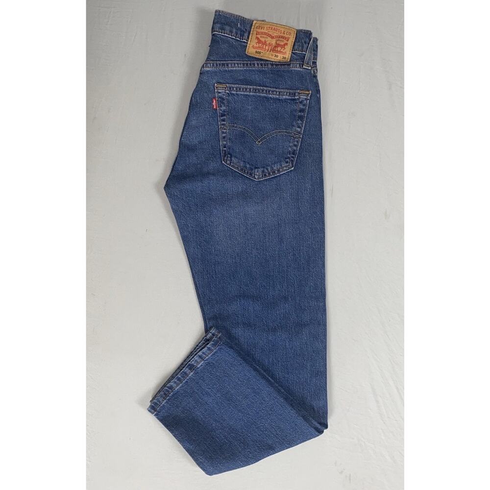 Levi's 505 Regular Fit Straight Leg Stretch Denim Jeans. Men's 30X30, NWT!!